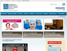 Tablet Screenshot of aofas.org
